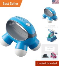 Quatro Mini Hand-Held Massager - Portable Vibration Relief in Assorted Colors