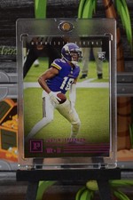 JUSTIN JEFFERSON rare ROOKIE PINK FOIL chronicles vikings investment card. rookie card picture