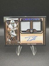2023 Panini Obsidian Tre Tucker #RJI-TTU Orange Electric Etch Ink RPA Card /49