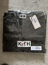 IN HAND L Kith x Peanuts Snoopy Box Logo Tee T-shirt Medium UK Based Black