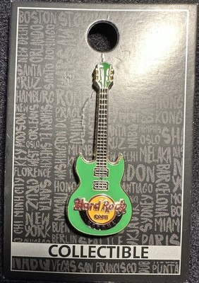 Hard Rock Cafe Verona green 3D Core Guitar New