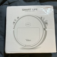 SMART LIFE N235 Robotic Vacuum, Bagless Cordless Rechargeable, White