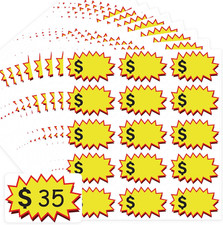 375 Pcs Garage Sale Stickers,Yard Sale Price Stickers 3.5" X 2.25" Large Price