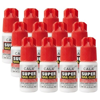 CALA Super Nail Glue   Professional Quick Dry Nail Glue Adhesive for False Na...