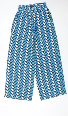 Marks and Spencer Damen Hose Mehrfarbig Größe 6 Weites Bein