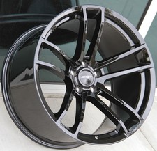 20 20x11 Srt Gloss Black Wheels Fits Dodge Challenger Charger Widebody Only