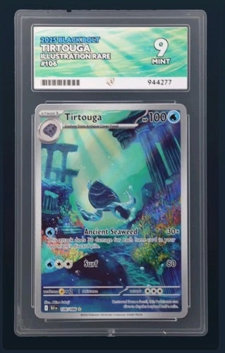 Tirtouga 106/086 Illustration Rare Black Bolt ACE Grading MINT 9