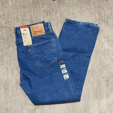 Levi  s 505 Men  s Regular Fit Ease Straight Leg Jeans 34x30 NWT Classic USA Flex