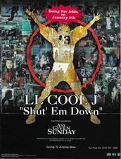LL COOL J Rare  Shut Em 1999 PROMO TRADE AD Poster for Any Given CD MINT 8.5x11