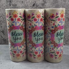 Car Cupholder Tissues Travel Tubes Cylinders - 3pk - 80 count ea - NEW Sealed