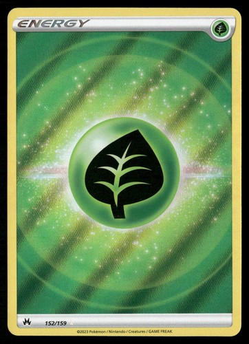 Pokemon Grass Energy Crown Zenith Holo 152/159 Ultra Rare Near Mint