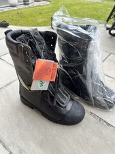 Alico Safety Boots Leather Waterproof Class 2 Steel Rubber U.K.8/9 New with Box