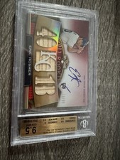 Eric Hosmer 2011 Topps Triple Threads Auto Relic Rookie #'D 76/99 Beckett 9.5 10