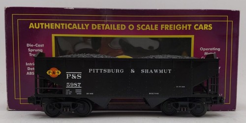Coche tolva de 2 bahías MTH 20-97538 O Pittsburg & Shawmut con carga de carbón #5987 EX/caja | Zustand: Used