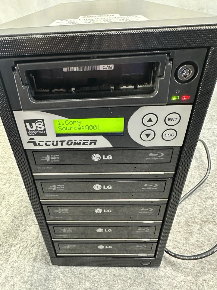 Accutower 5 Drive Blu-ray CD DVD BURNER - BURNER TOWER Tested Works w Hard Drive - Image 3 of 4