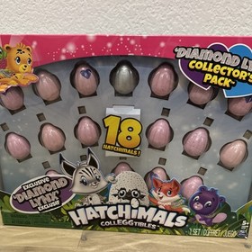 Hatchimals Colleggtibles Diamond Lynx Collectors 18 Pack Figures New In box