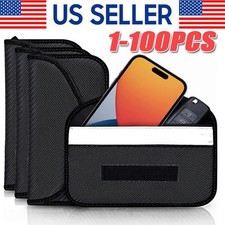 1-100Pack Faraday Bag Cell Phone Wallet Blocker Radiation Signal Shielding lot