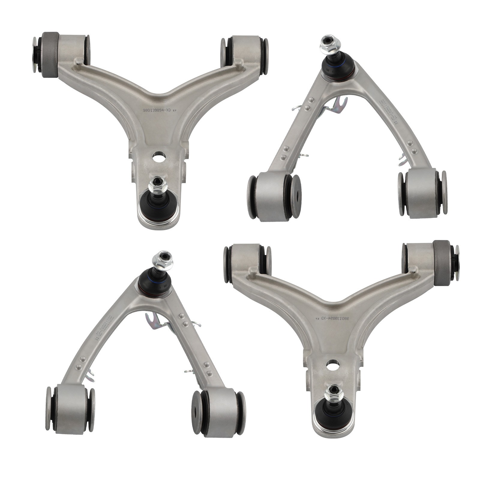 4pcs Front Control Arms For 2007-2013 Maserati Quattroporte GranTurismo M139
