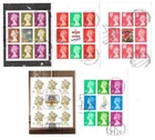 GB - Definitive Stamps - Booklet Panes - On Paper from FDC