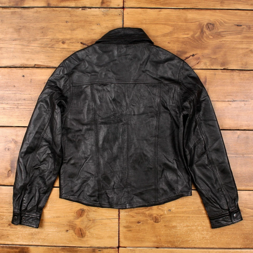 Vintage FMC Leather Jacket L Black Womens - Image 2 of 4