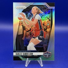 2024 Panini Prizm WNBA Karlie Samuelson Silver Prizm #82 Washington Mystics