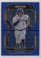 2022 Panini Prizm Draft Picks Blue Wave Prizm Nick Vogt #PDP210 2b2
