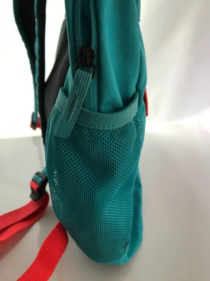 Youth Kids Nike Elemental Graphic Backpack Teal/Neon Orange Hipster Bag Retro - Image 4 of 4