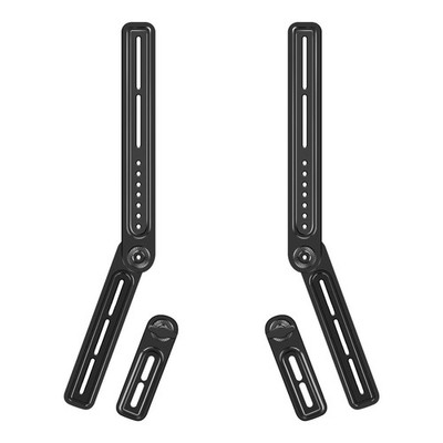 Universal Soundbar Mount Bracket Above or Under TV, Supports Up to 33 Lbs