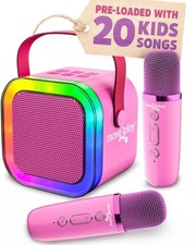 , Mini Karaoke Machine for Kids  Built-in 20 Songs  Bluetooth Speaker  Mi...