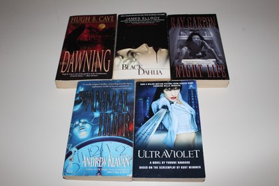 Lot 5 Vintage Horror Paperbacks: The Dawning, Night Life, Ultraviolet