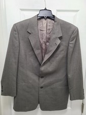 Men's Pierre Cardin GRAY Suit Blazer Jacket 44R / 44 R