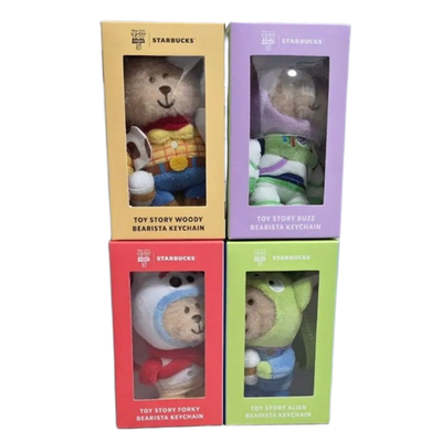 Starbucks Toy Story Bearista Keychain 4種 Starbucks Korea 2026 Toy Story Bearista Keychain 4 types Limited