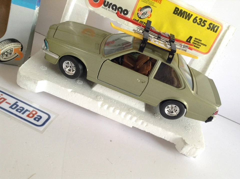 🔥Lot vintage🚗 BBURAGO BMW 635 SKI GREEN 1:24 🍂 SPETTACOLARE 🍂☕ - Immagine 4 di 4