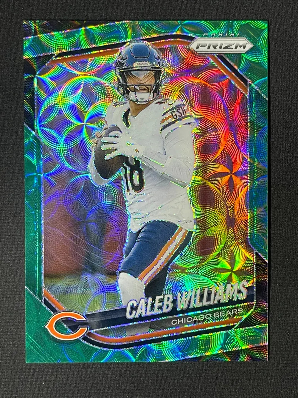 2025 Panini Prizm Green Scope Prizm #124 Caleb Williams /75 Bears YT92