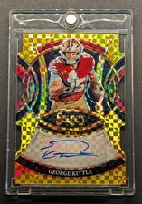 GEORGE KITTLE Auto 2025 Select Signatures Gold Die-Cut Power Prizm SSP /10