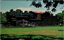 Toronto Hamilton & Buffalo 103 Steam Locomotive Postcard Gage Park