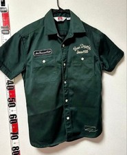 BEN DAVIS Short Sleeve Shirt Size L Dark Green