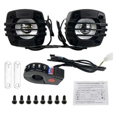 Motorcycle Bluetooth Speakers  Anti Theft Alarm Remote Waterproof Hifi Speaker