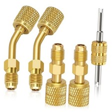 Mini Split Adapter, R410a Adapter Straight  Angled Charging Vacuum Port