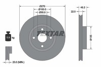 2X Textar Bremsscheibe Vorderachse U.A. FüR Eunos, Mazda