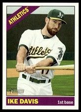 Ike Davis 2015 Topps Heritage #504 Oakland Athletics 25956 Baseball Card