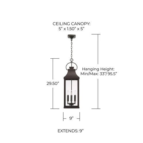 Capital Lighting 946442 Bradford 4 Light 9"W Outdoor Taper Candle - Picture 2 of 13