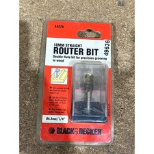 Black & Decker A4078 10mm Straight Router Bit for Decorative Wood Carving