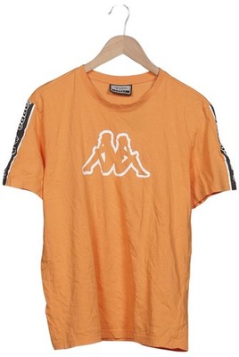 Kappa T-Shirt Herren Oberteil Shirt Sportshirt Gr. L Baumwolle Orange #km4m7v8