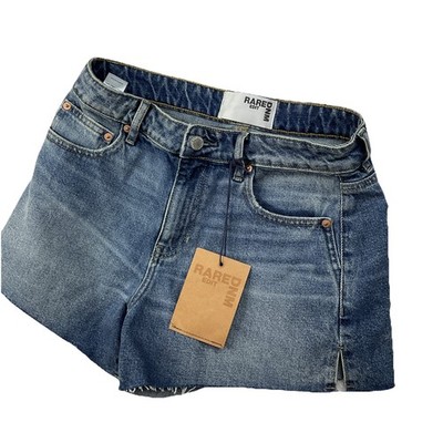 Rare Edit DNM Denim Shorts Women Sz 26 3'' Cut Off High Rise 100% Cotton NWT
