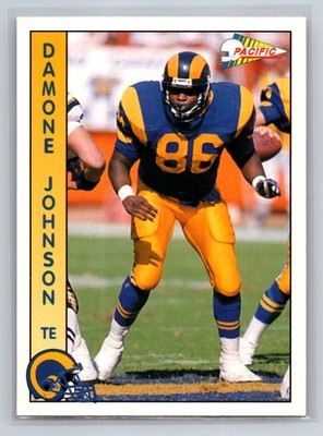 1992 Pacific #476 DAMONE JOHNSON St. Louis Rams Rookie