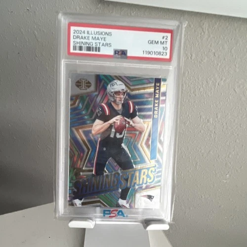 Panini 2024 Illusions Shining Stars Drake Maye PSA 10 Rookie Patriots