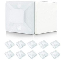 10 Stück Klebesockel für Kabelbinder Befestigungssockel Klebepads Kabelhalter