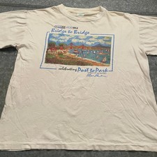 Vintage San Francisco Bridge to Bridge Run Shirt XL 90s USA Golden Gate Presidio