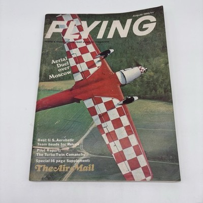 Vintage Flying Aircraft Hobbyist Magazine Aug. 1966 Excellent Condition No Label